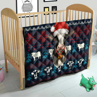 Lovely Cow Christmas Quilt Xmas Holiday Patterns - Wonder Print Shop