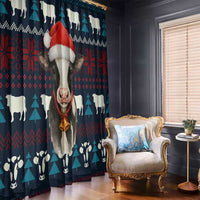 Lovely Cow Christmas Window Curtain Xmas Holiday Patterns - undefined