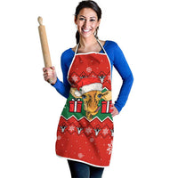 Lovely Giraffe Christmas Apron Xmas Holiday Patterns - Wonder Print Shop