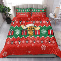 Lovely Giraffe Christmas Bedding Set Xmas Holiday Patterns - Wonder Print Shop