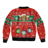 Lovely Giraffe Christmas Bomber Jacket Xmas Holiday Patterns - Wonder Print Shop
