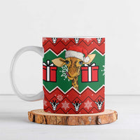 Lovely Giraffe Christmas Ceramic Mug Xmas Holiday Patterns - Wonder Print Shop
