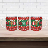 Lovely Giraffe Christmas Ceramic Mug Xmas Holiday Patterns - Wonder Print Shop