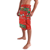 Lovely Giraffe Christmas Lavalava Xmas Holiday Patterns - Wonder Print Shop