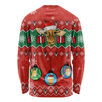 Lovely Giraffe Christmas Long Sleeve Shirt Xmas Holiday Patterns - Wonder Print Shop
