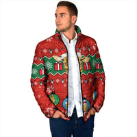 Lovely Giraffe Christmas Padded Jacket Xmas Holiday Patterns - Wonder Print Shop