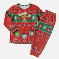 Lovely Giraffe Christmas Pajama Set Xmas Holiday Patterns - Wonder Print Shop
