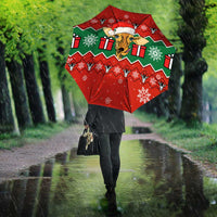 Lovely Giraffe Christmas Umbrella Xmas Holiday Patterns - Wonder Print Shop