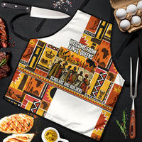 Black History Didn't Start With Slavery Apron Pan African Ancient Kings Queens