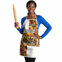 Black History Didn't Start With Slavery Apron Pan African Ancient Kings Queens