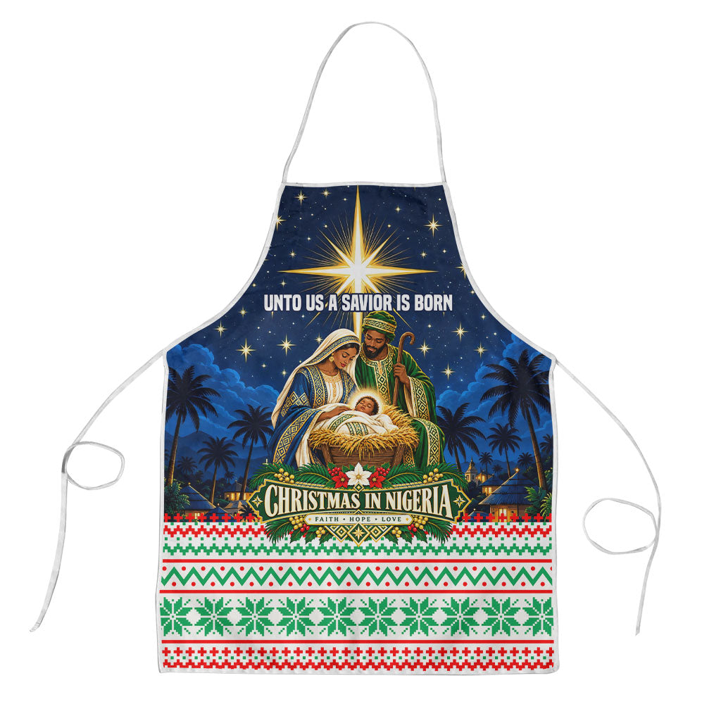 Nigeria Jesus Christmas Faith Light Apron Nigerian Flag Christmas Nativity Scene