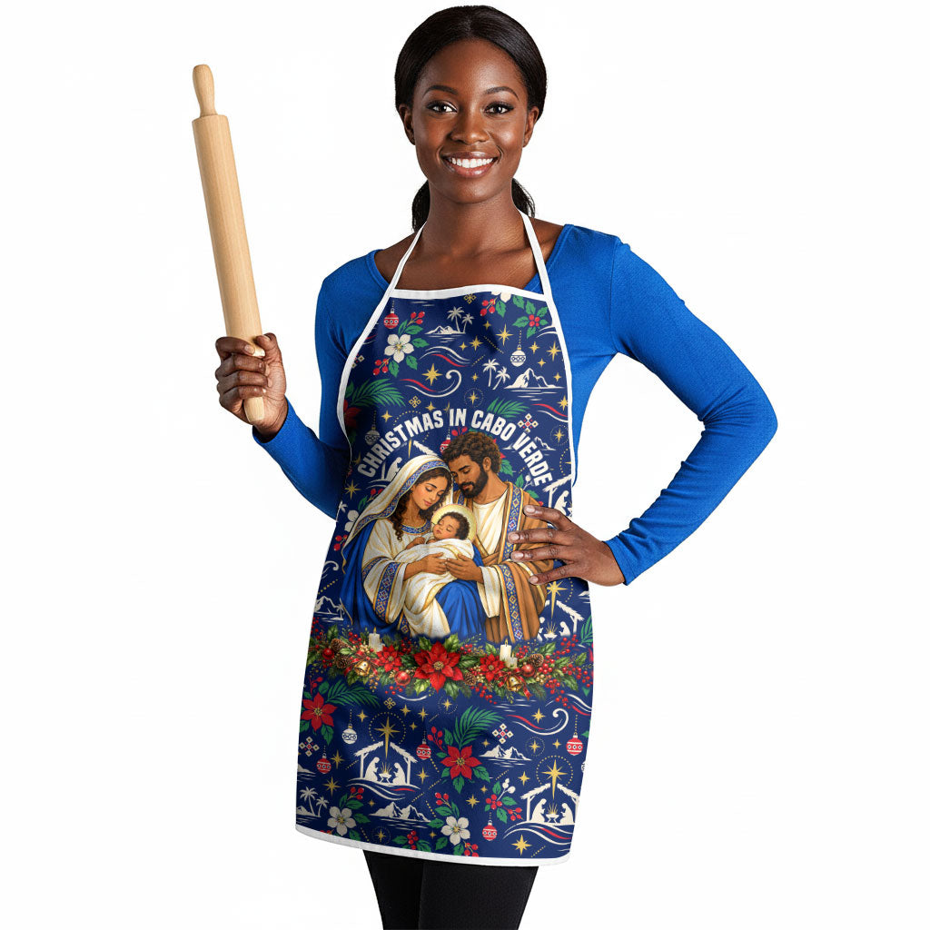 Cape Verde Jesus Christmas Apron Cabo Verde Island Nativity Scene