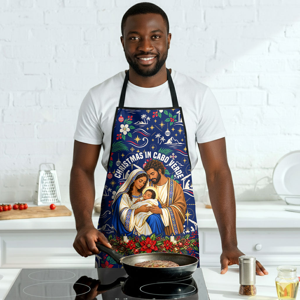 Cape Verde Jesus Christmas Apron Cabo Verde Island Nativity Scene
