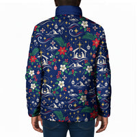 Cape Verde Jesus Christmas Padded Jacket Cabo Verde Island Nativity Scene