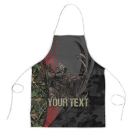 Personalized Death Stalks Bowhunting Deer Skull Apron Grim Reaper Bow Hunter Camo Crossfire Target Art
