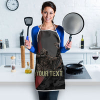 Personalized Death Stalks Bowhunting Deer Skull Apron Grim Reaper Bow Hunter Camo Crossfire Target Art