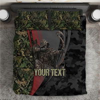 Personalized Death Stalks Bowhunting Deer Skull Bedding Set Grim Reaper Bow Hunter Camo Crossfire Target Art