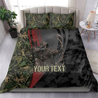 Personalized Death Stalks Bowhunting Deer Skull Bedding Set Grim Reaper Bow Hunter Camo Crossfire Target Art