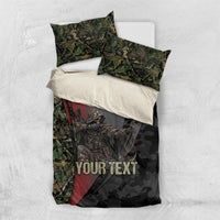 Personalized Death Stalks Bowhunting Deer Skull Bedding Set Grim Reaper Bow Hunter Camo Crossfire Target Art