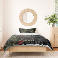 Personalized Death Stalks Bowhunting Deer Skull Bedding Set Grim Reaper Bow Hunter Camo Crossfire Target Art