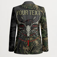 Personalized Death Stalks Bowhunting Deer Skull Blazer Grim Reaper Bow Hunter Camo Crossfire Target Art