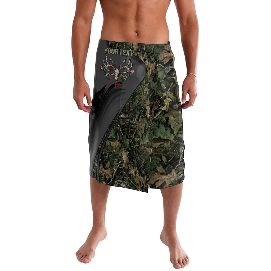 Personalized Death Stalks Bowhunting Deer Skull Lavalava Grim Reaper Bow Hunter Camo Crossfire Target Art