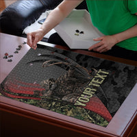 Personalized Death Stalks Bowhunting Deer Skull Puzzle Grim Reaper Bow Hunter Camo Crossfire Target Art
