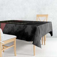 Personalized Death Stalks Bowhunting Deer Skull Tablecloth Grim Reaper Bow Hunter Camo Crossfire Target Art