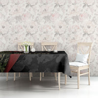 Personalized Death Stalks Bowhunting Deer Skull Tablecloth Grim Reaper Bow Hunter Camo Crossfire Target Art