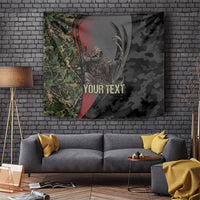 Personalized Death Stalks Bowhunting Deer Skull Tapestry Grim Reaper Bow Hunter Camo Crossfire Target Art