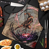 Horus Behdety Warrior Apron with Falcon Mask and Spear Ancient Egyptian Combat