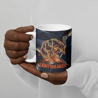 Heru-Ur Ceramic Mug Flaming Wings and Sword Ancient Egyptian Warrior