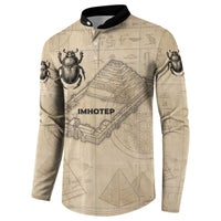 Imhotep Button Sweatshirt Pyramid Blueprints Ancient Egyptian Architecture and Priest