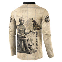 Imhotep Button Sweatshirt Pyramid Blueprints Ancient Egyptian Architecture and Priest