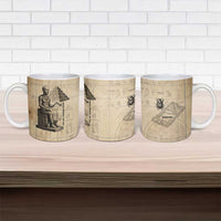 Imhotep Ceramic Mug Pyramid Blueprints Ancient Egyptian Architecture and Priest