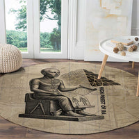 Imhotep Round Carpet Pyramid Blueprints Ancient Egyptian Architecture and Priest