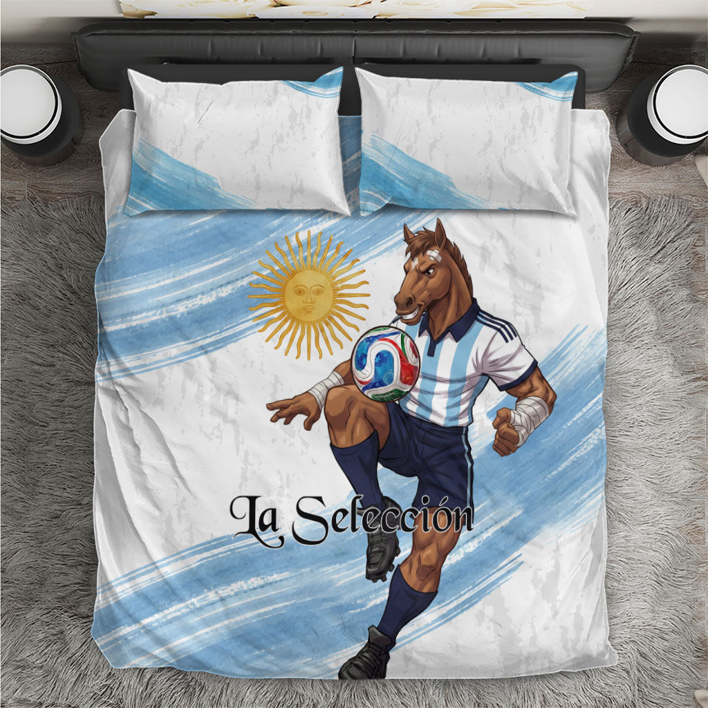 Argentina Football Bedding Set La Seleccion Horse - Sun Of May