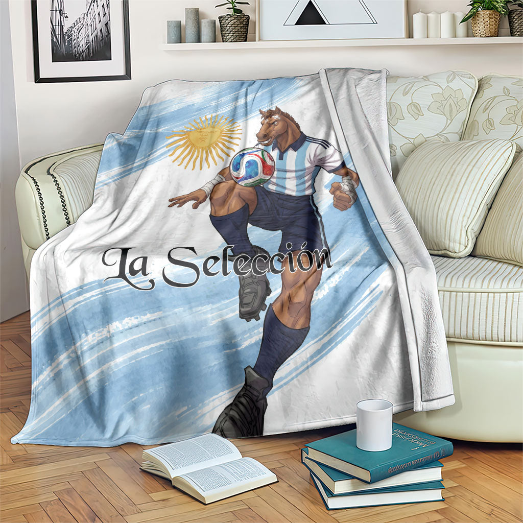 Argentina Football Blanket La Seleccion Horse - Sun Of May
