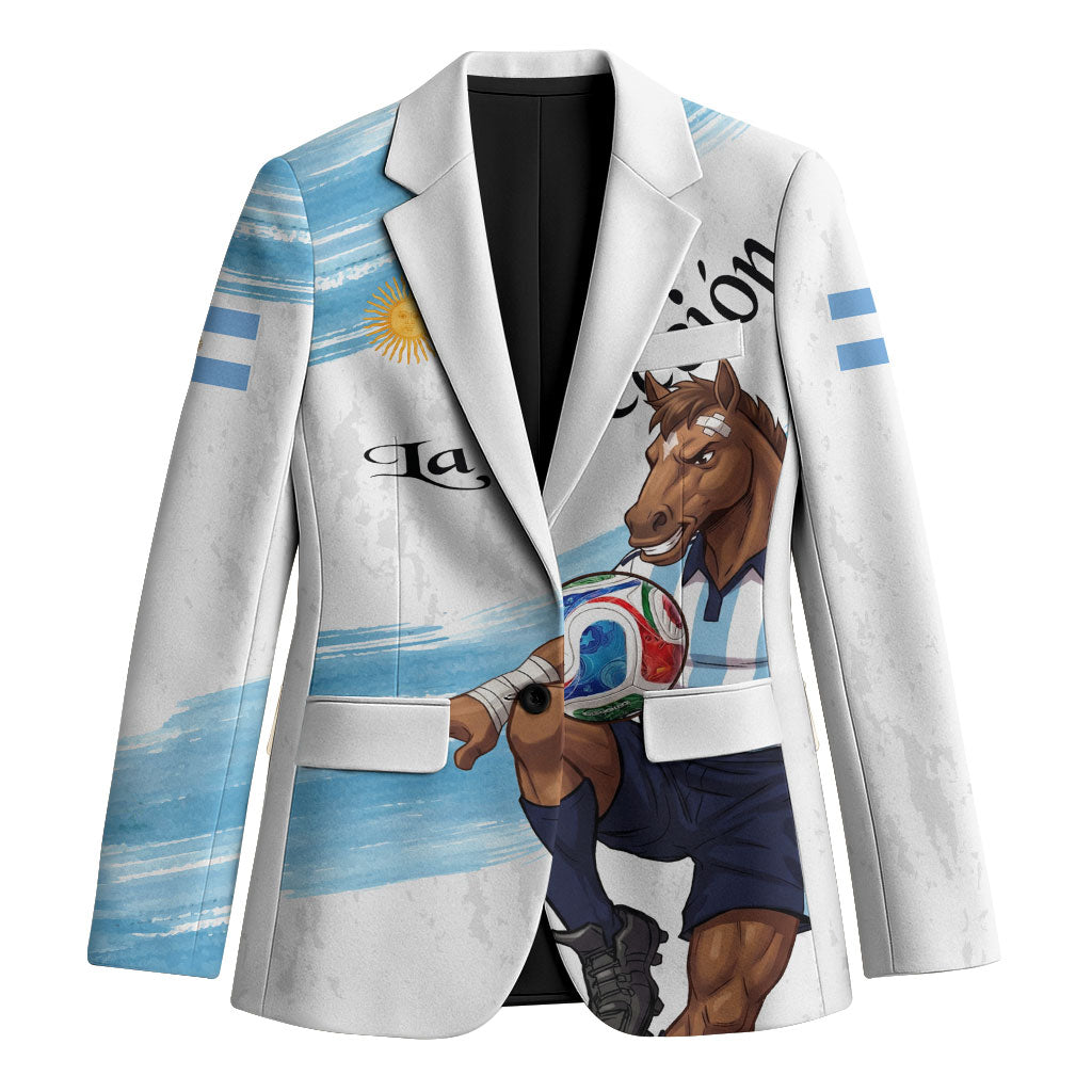 Personalized Argentina Football Blazer La Seleccion Horse - Sun Of May