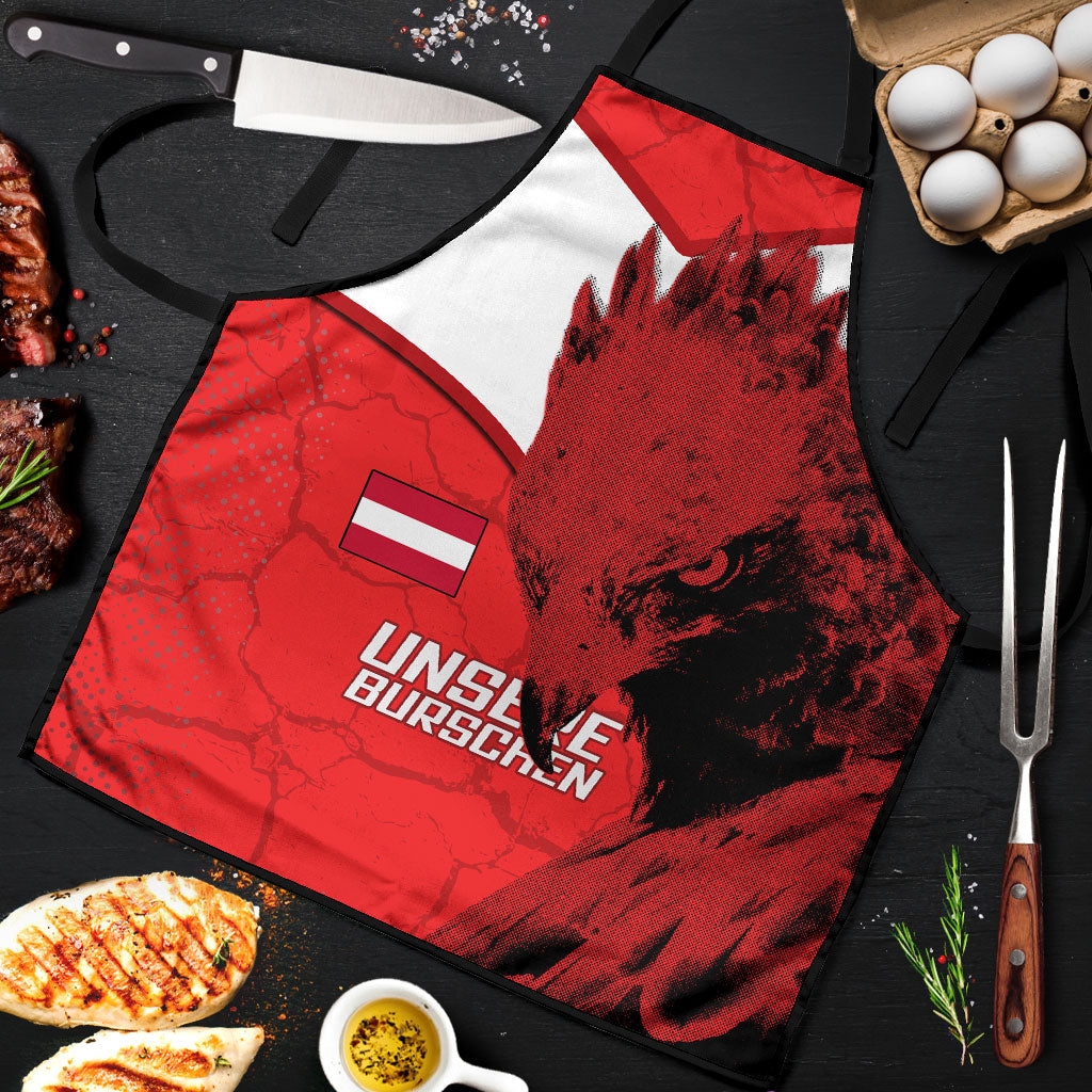 Austria Football Apron Unsere Burschen Eagle Mascot