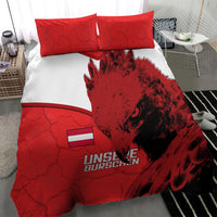 Austria Football Bedding Set Unsere Burschen Eagle Mascot
