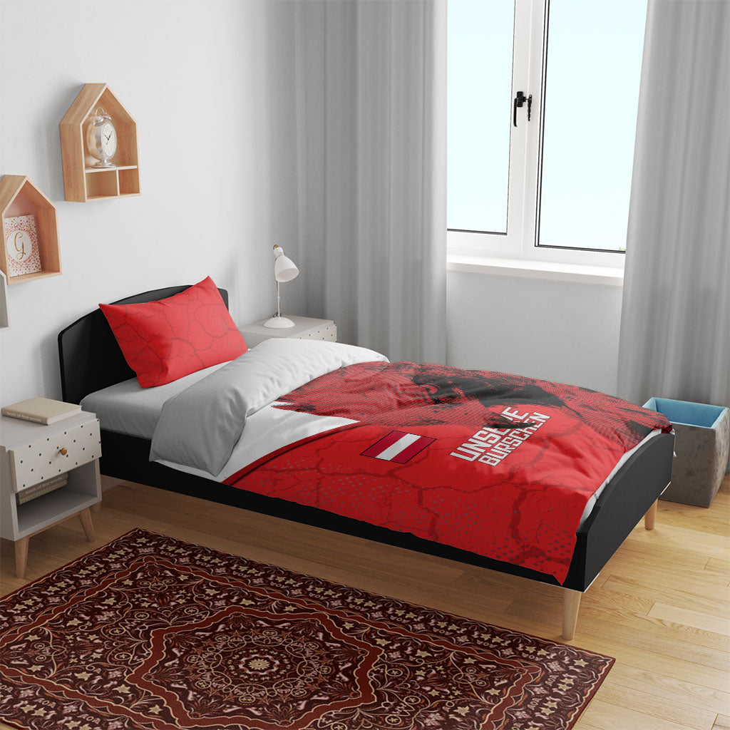 Austria Football Bedding Set Unsere Burschen Eagle Mascot