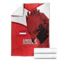 Austria Football Blanket Unsere Burschen Eagle Mascot