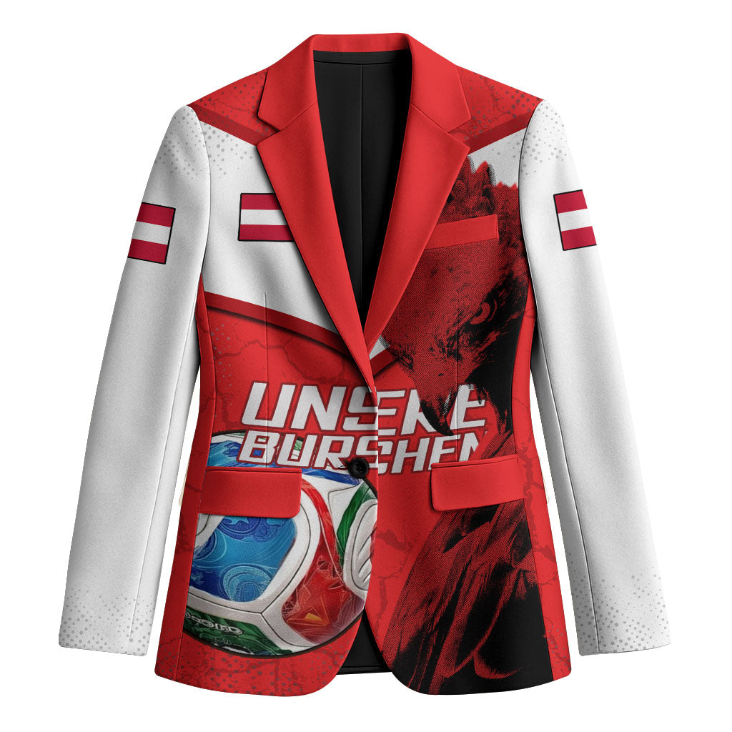 Personalized Austria Football Blazer Unsere Burschen Eagle Mascot