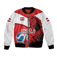Personalized Austria Football Bomber Jacket Unsere Burschen Eagle Mascot