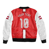 Personalized Austria Football Bomber Jacket Unsere Burschen Eagle Mascot