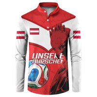 Personalized Austria Football Button Sweatshirt Unsere Burschen Eagle Mascot