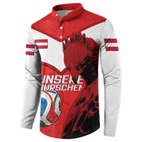 Personalized Austria Football Button Sweatshirt Unsere Burschen Eagle Mascot