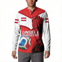 Personalized Austria Football Button Sweatshirt Unsere Burschen Eagle Mascot