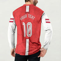 Personalized Austria Football Button Sweatshirt Unsere Burschen Eagle Mascot